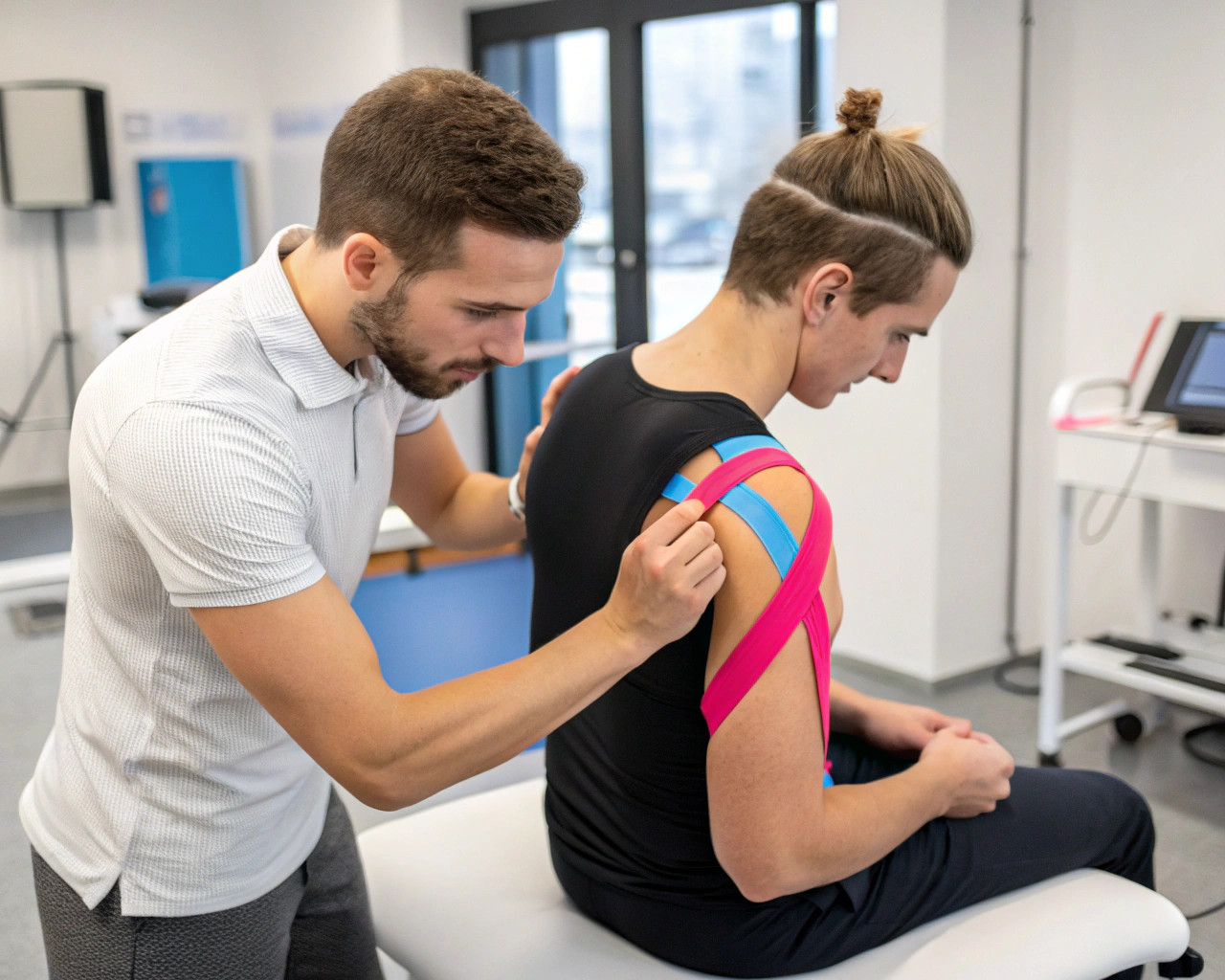 Read more about the article Kinesiotaping – co to jest i na co pomaga plastrowanie dynamiczne